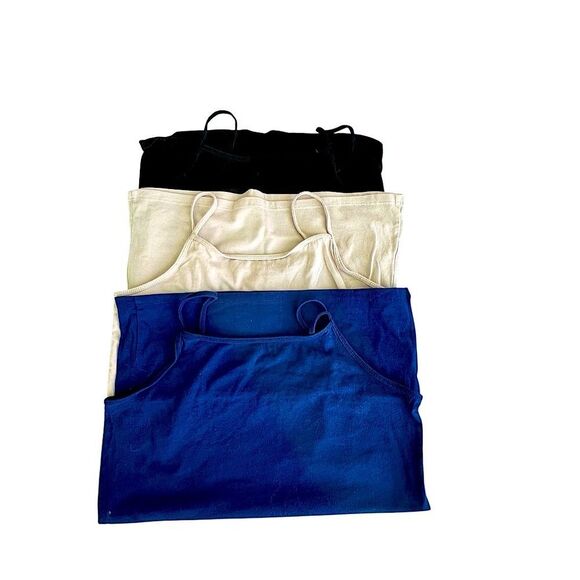 🌴 Cat & Jack Camisole Bundle Girls XL (14/16) – Black, Navy, Ivory - Picture 3 of 7